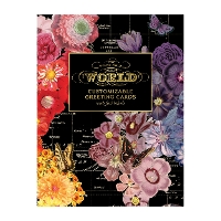 Book Cover for Wendy Gold Map of the World DIY Greeting Card Folio by Galison