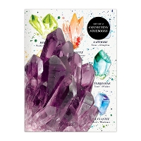 Book Cover for Crystals and Gems Connecting Notebook Set by Galison