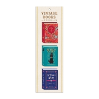 Book Cover for Vintage Books Shaped Magnetic Bookmarks by 