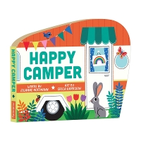 Book Cover for Happy Camper Shaped Board Book by Mudpuppy, Jilanne Hoffmann