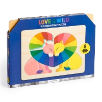 Book Cover for Love in the Wild Wooden Tray Puzzle by Mudpuppy