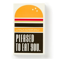 Book Cover for Pleased to Eat You Food Journal by Brass Monkey, Galison