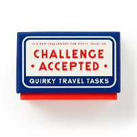 Book Cover for Challenge Accepted Travel Tasks Card Deck by Brass Monkey, Galison