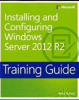 Book Cover for Training Guide Installing and Configuring Windows Server 2012 R2 (MCSA) by Mitch Tulloch