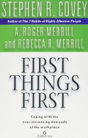 Book Cover for First Things First by Stephen R. Covey