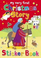 Book Cover for My Very First Christmas Story Sticker Book by Lois Rock