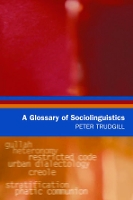 Book Cover for A Glossary of Sociolinguistics by Peter Trudgill