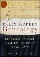 Book Cover for Early Modern Genealogy by Paul Chambers