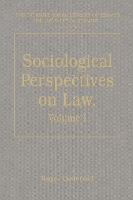 Book Cover for Sociological Perspectives on Law, Volumes I and II by Roger Cotterrell