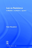 Book Cover for Law as Resistance by Peter Fitzpatrick