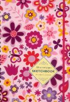 Book Cover for Sketchbook: Pink Flowers by Peony Press