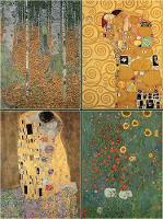 Book Cover for Set of Four Magnetic Notepads: KLIMT by Peony Press