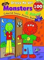 Book Cover for Monsters & Aliens Colouring, Sticker, Activity Book by Sarah Wade