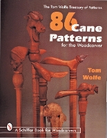 Book Cover for 86 Cane Patterns for the Woodcarver by Tom Wolfe