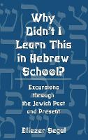 Book Cover for Why Didn't I Learn This in Hebrew School? by Eliezer Segal