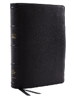 Book Cover for NKJV, Reference Bible, Wide Margin Large Print, Premium Goatskin Leather, Black, Premier Collection, Red Letter, Comfort Print by Zondervan