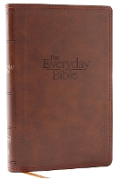 Book Cover for NKJV, The Everyday Bible, Brown Leathersoft, Red Letter, Comfort Print by Thomas Nelson