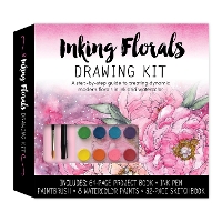 Book Cover for Inking Florals Drawing Kit by Isa Down