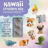 Book Cover for Kawaii Crochet Kit Includes Everything you Need to Get Started Creating These Super Cute Creations!–Kit Includes: 48-page Instruction Book, Crochet Hook, Safety Eyes, 3 Colors of Yarn, Fiberfill Stuff by Katalin Galusz