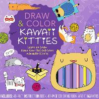 Book Cover for Draw & Color Kawaii Kitties Kit by Editors of Rock Point