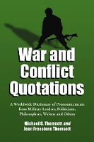 Book Cover for War and Conflict Quotations by Michael C. Thomsett, Jean Freestone Thomsett