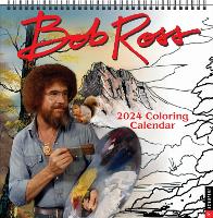 Book Cover for Bob Ross 2024 Coloring Wall Calendar by Bob Ross