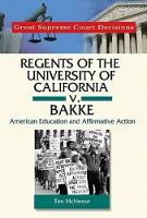 Book Cover for Regents of the University of California v. Bakke by Tim McNeese