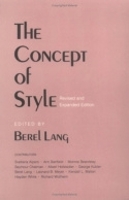 Book Cover for The Concept of Style by Berel Lang