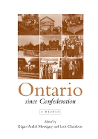 Book Cover for Ontario Since Confederation by Edgar-Andre Montigny