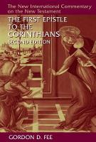 Book Cover for First Epistle to the Corinthians by Gordon D. Fee