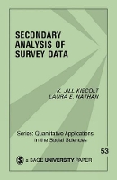Book Cover for Secondary Analysis of Survey Data by K . Jill Kiecolt, Laura E. Nathan