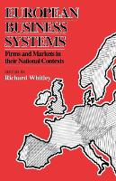 Book Cover for European Business Systems by Richard Whitley