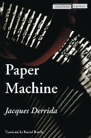 Book Cover for Paper Machine by Jacques Derrida