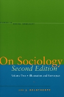 Book Cover for On Sociology Second Edition Volume Two by John H. Goldthorpe