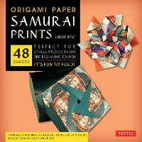 Book Cover for Origami Paper - Samurai Prints - Large 8 1/4