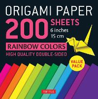 Book Cover for Origami Paper 200 sheets Rainbow Colors 6