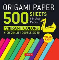 Book Cover for Origami Paper 500 sheets Vibrant Colors 6