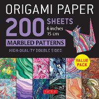 Book Cover for Origami Paper 200 sheets Marbled Patterns 6