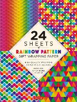 Book Cover for Rainbow Patterns Gift Wrapping Paper - 24 sheets by Tuttle Studio