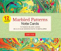 Book Cover for Marbled Patterns Note Cards - 12 Cards by Tuttle Studio