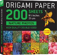 Book Cover for Origami Paper 200 sheets Nature Photos 8 1/4