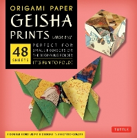 Book Cover for Origami Paper Geisha Prints 48 Sheets X-Large 8 1/4