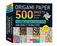 Book Cover for Origami Paper 500 sheets Rainbow Watercolors 6