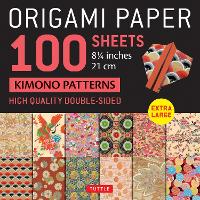 Book Cover for Origami Paper 100 sheets Kimono Patterns 8 1/4