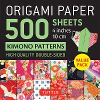 Book Cover for Origami Paper 500 sheets Kimono Patterns 4