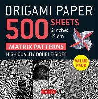 Book Cover for Origami Paper 500 sheets Matrix Patterns 6