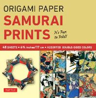 Book Cover for Origami Paper - Samurai Prints - Small 6 3/4