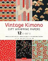 Book Cover for Vintage Kimono Gift Wrapping Papers - 12 sheets by Tuttle Studio