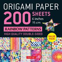 Book Cover for Origami Paper 200 sheets Rainbow Patterns 6