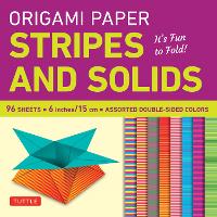 Book Cover for Origami Paper - Stripes and Solids 6